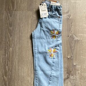 Zara Flower jeans, brand new, with tags!